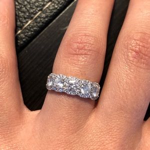14k Diamond Wedding Band